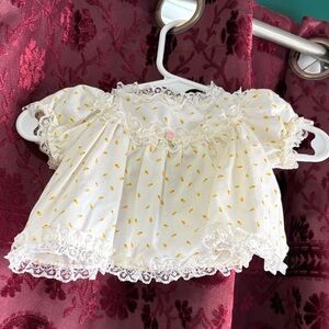 3/$20 Cabbage Patch Kids White Lace and Orange Floral Dress